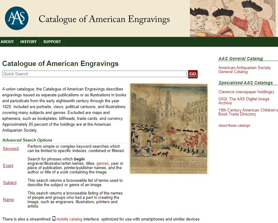 Catalogue of American Engravings