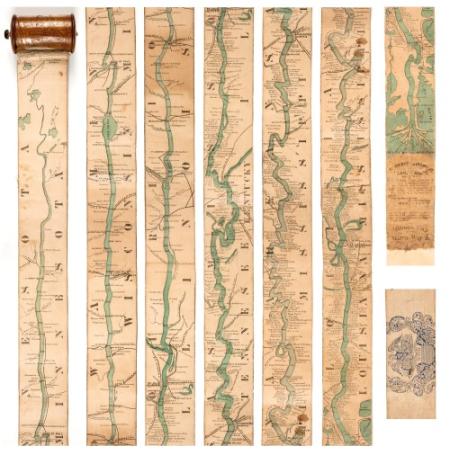 Ribbon map of the Father of Waters (catalog number 494354)
