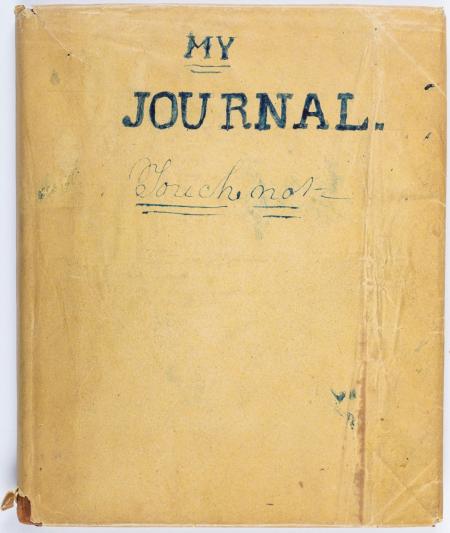 Cover of Gerogiana Barrow's diary