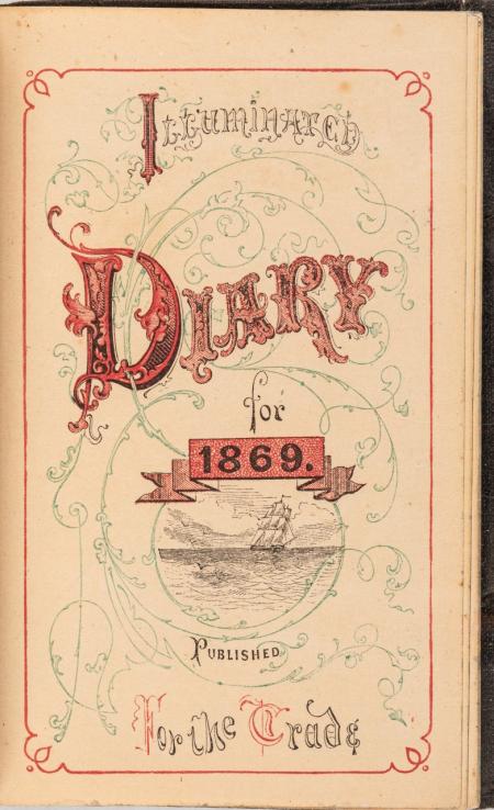 Cover of Henry Martindell's diary
