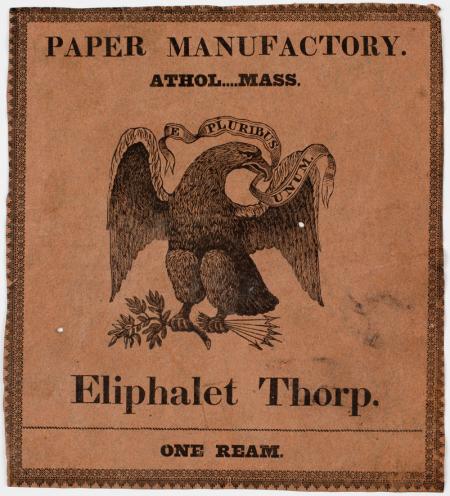 Ream wrapper of a paper manufacturer 