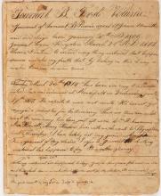 First page of Samuel Bartlett Parris diary