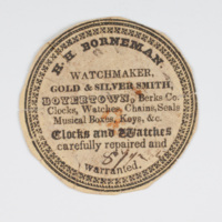 H.H. Borneman watch paper.